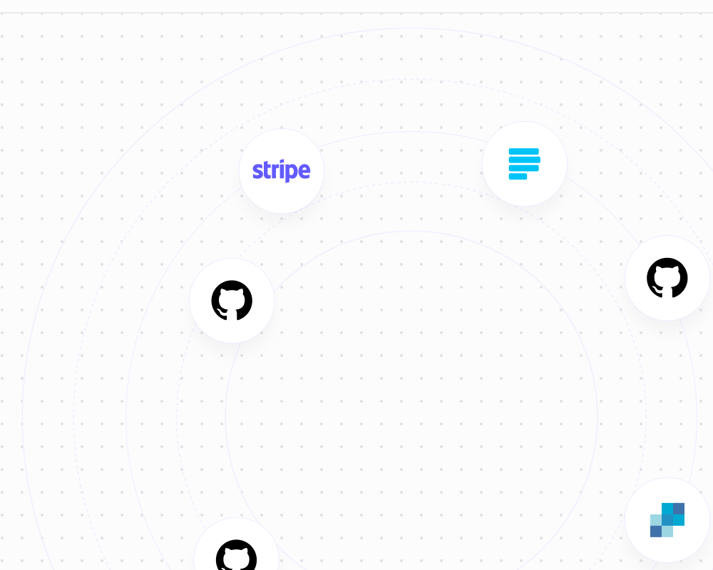 Third-party integration logos cluster